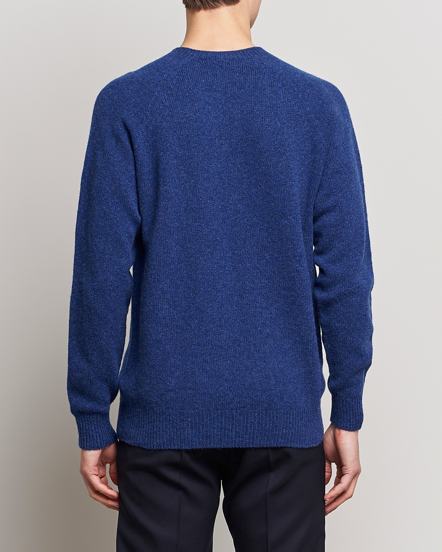Homme | Pulls Et Tricots | Sunspel | Lambswool Crewneck Space Blue