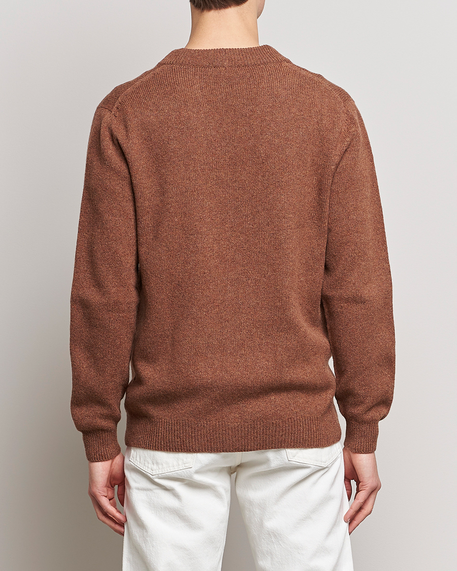 Homme | Pulls Et Tricots | Sunspel | Lambswool Cardigan Pecan