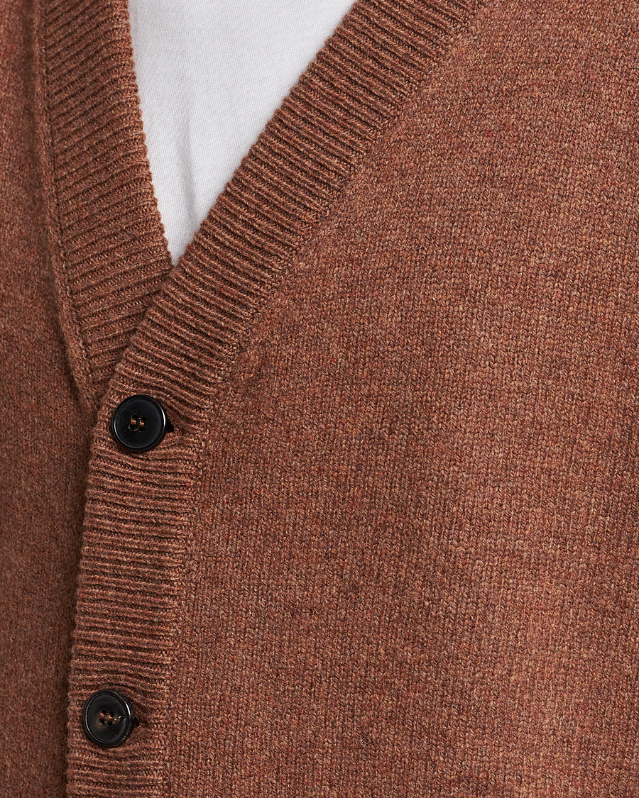 Homme | Pulls Et Tricots | Sunspel | Lambswool Cardigan Pecan
