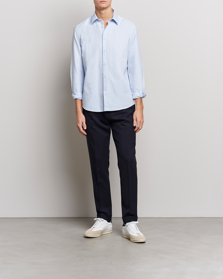 Homme | Chemises | Sunspel | Casual Oxford Shirt Light Blue