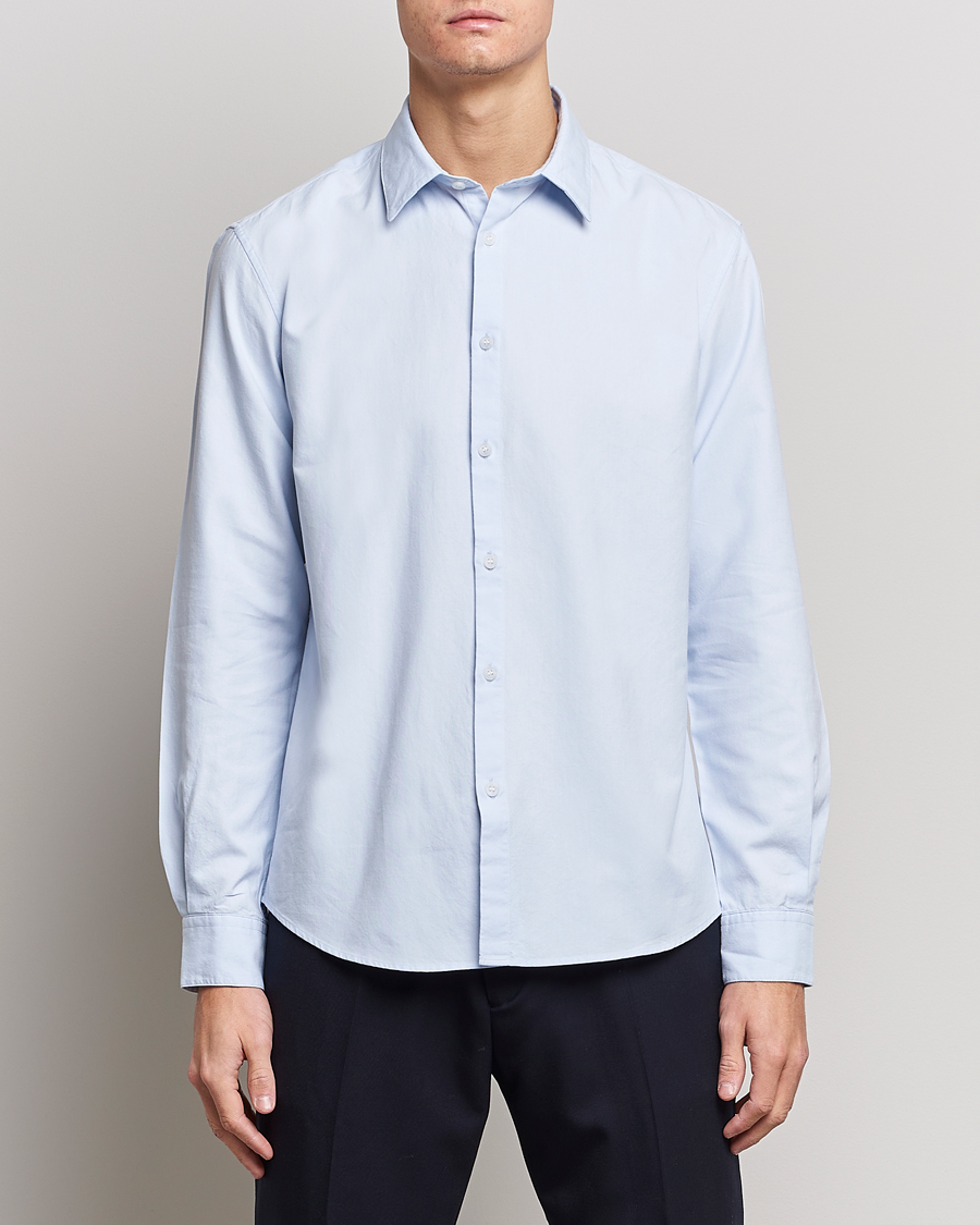 Homme | Sections | Sunspel | Casual Oxford Shirt Light Blue