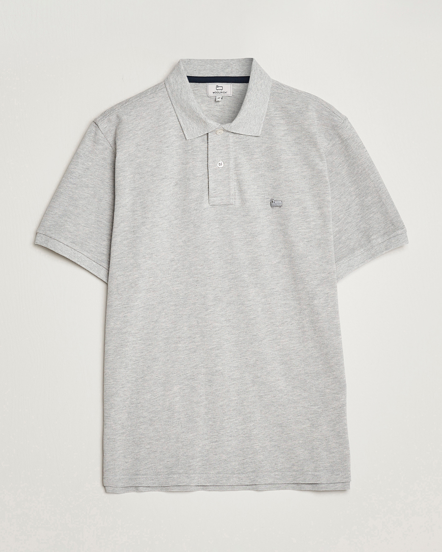 Homme | Polos | Woolrich | Classic American Polo Light Grey Melange