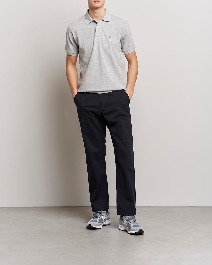 Homme | Polos | Woolrich | Classic American Polo Light Grey Melange