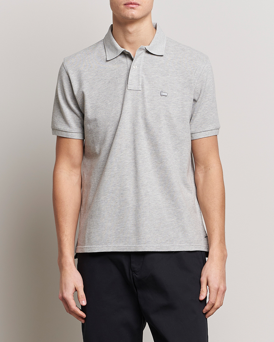 Homme | Polos | Woolrich | Classic American Polo Light Grey Melange