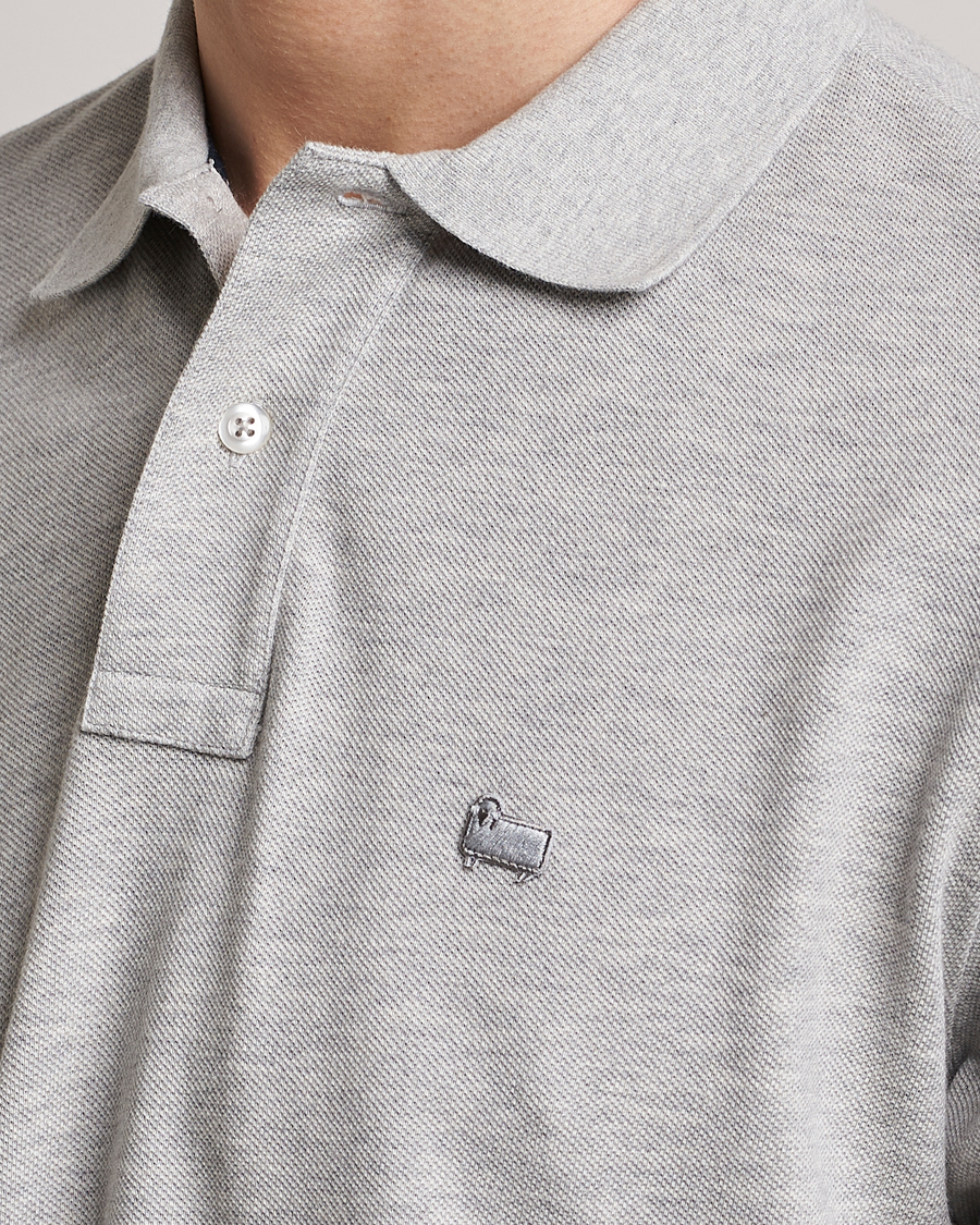 Homme | Polos | Woolrich | Classic American Polo Light Grey Melange