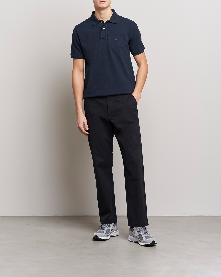 Homme | Polos | Woolrich | Classic American Polo Melton Blue