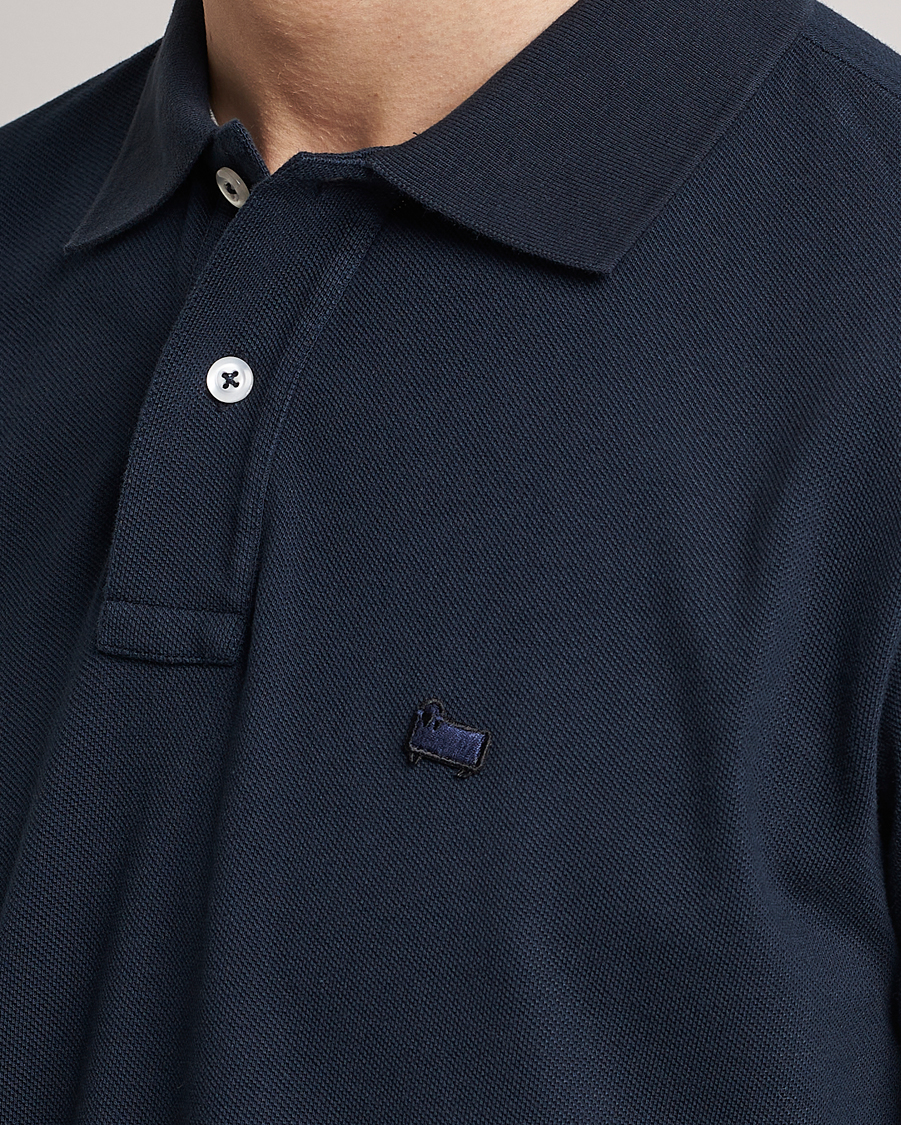 Homme | Polos | Woolrich | Classic American Polo Melton Blue