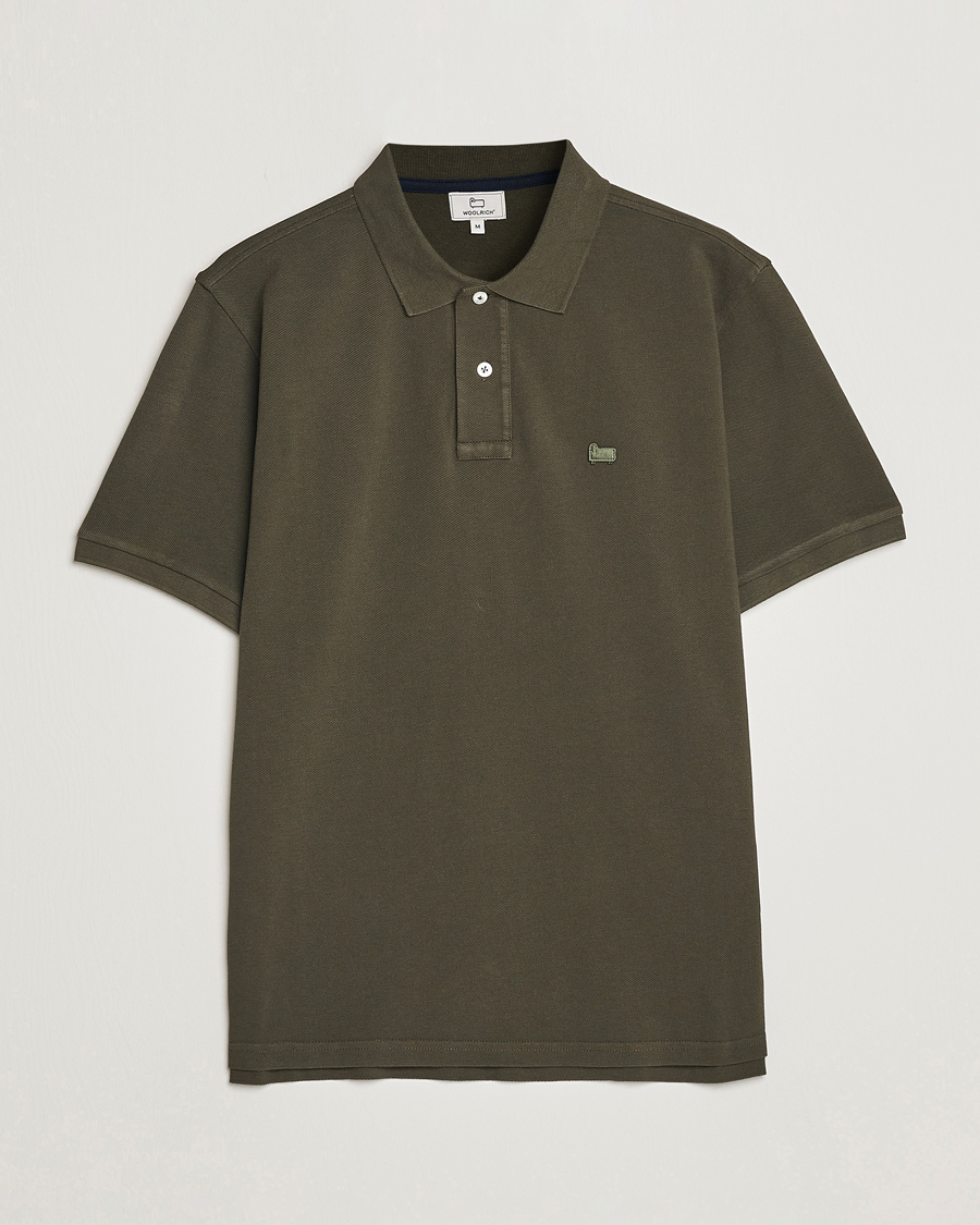 Homme | Polos | Woolrich | Classic American Polo Dark Green