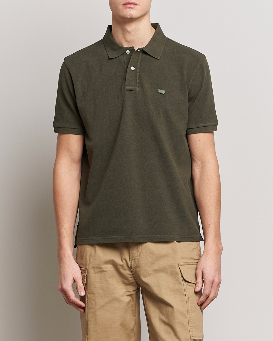 Homme | Polos | Woolrich | Classic American Polo Dark Green