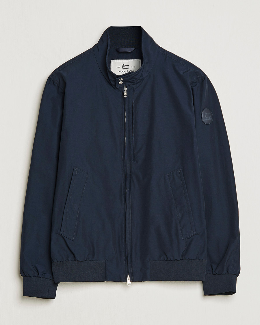 Homme | Manteaux Et Vestes | Woolrich | Cruiser Eco Cotton Bomber Jacket Melton Blue