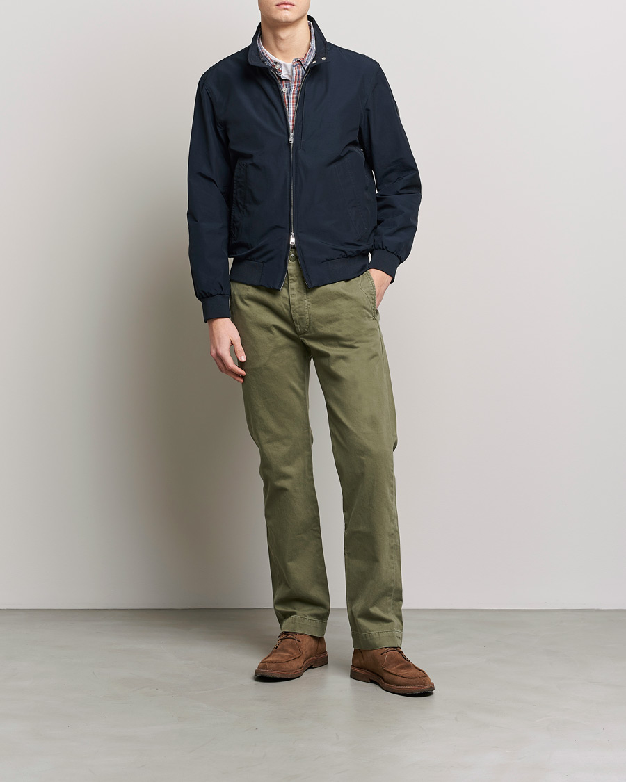Homme | Manteaux Et Vestes | Woolrich | Cruiser Eco Cotton Bomber Jacket Melton Blue