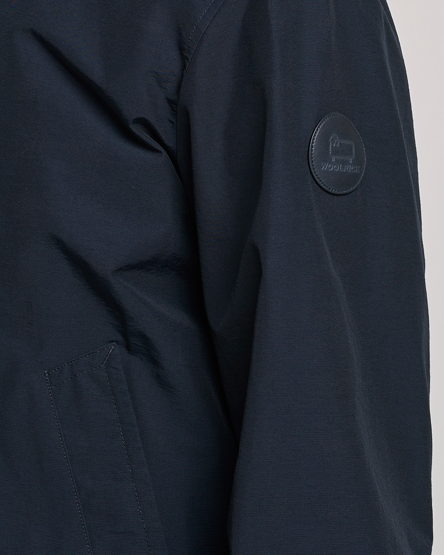 Homme | Manteaux Et Vestes | Woolrich | Cruiser Eco Cotton Bomber Jacket Melton Blue