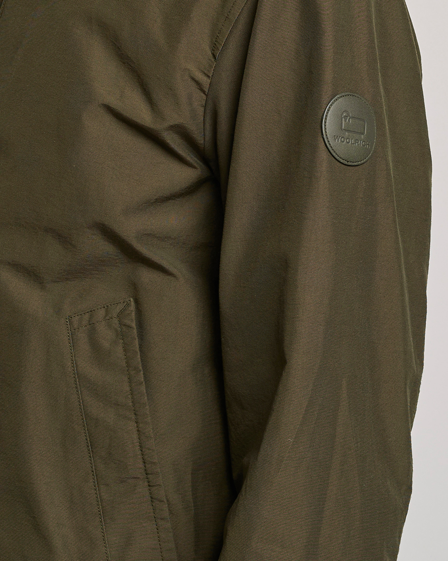 Homme | Manteaux Et Vestes | Woolrich | Cruiser Eco Cotton Bomber Jacket Dark Green
