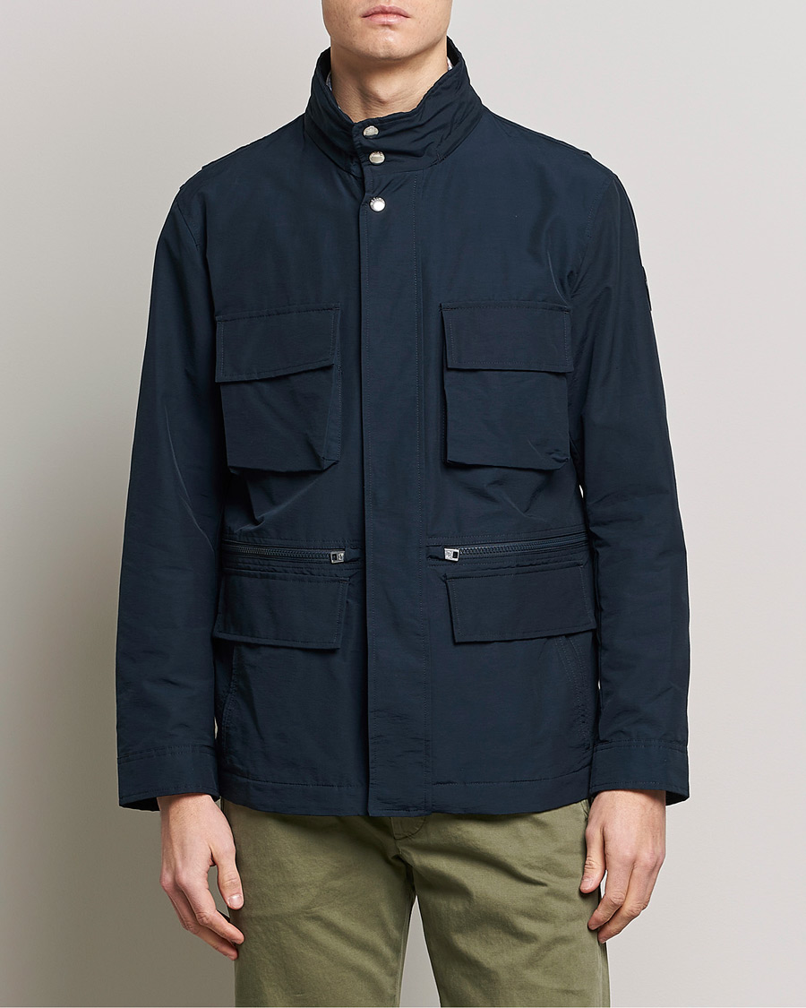 Homme | Manteaux Et Vestes | Woolrich | Cruiser Eco Field Jacket Melton Blue