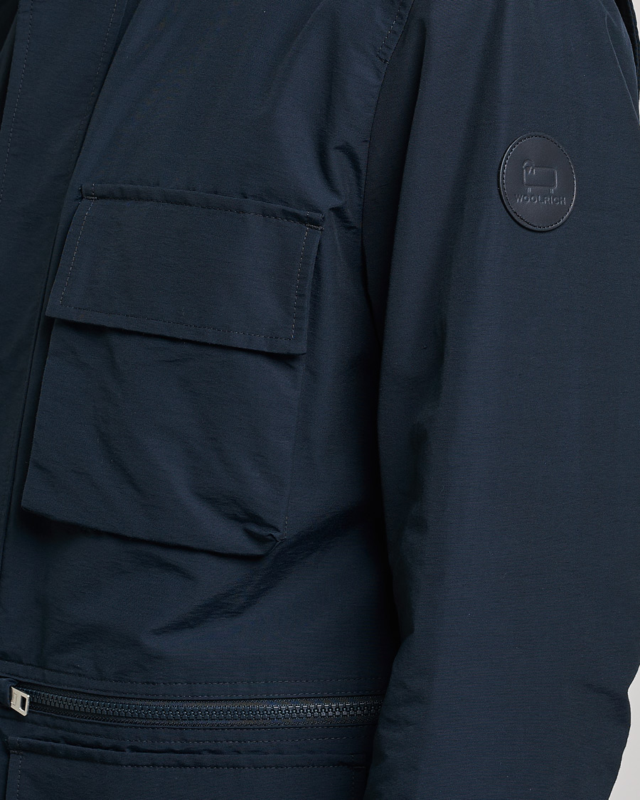 Homme | Manteaux Et Vestes | Woolrich | Cruiser Eco Field Jacket Melton Blue