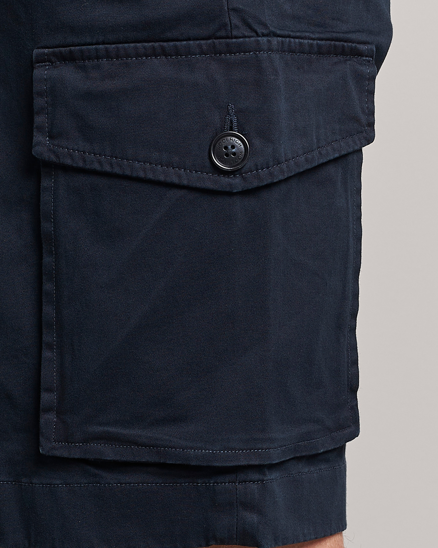 Homme | Shorts | Woolrich | Classic Cargo Shorts Melton Blue