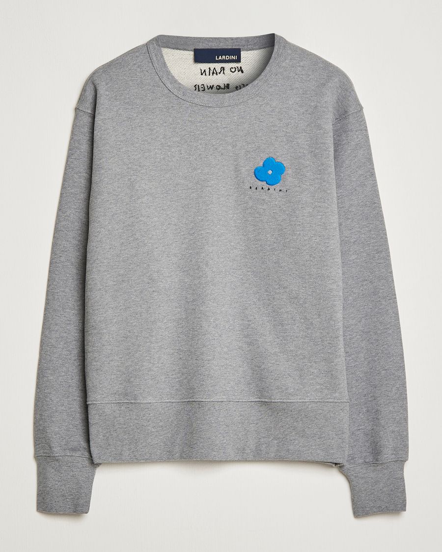 Homme | Pulls Et Tricots | Lardini | Cotton Embroidery Logo Sweatshirt Grey