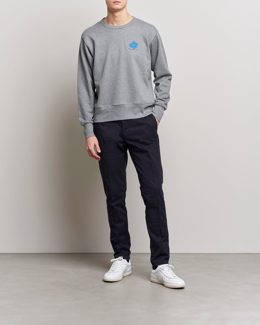 Homme | Pulls Et Tricots | Lardini | Cotton Embroidery Logo Sweatshirt Grey