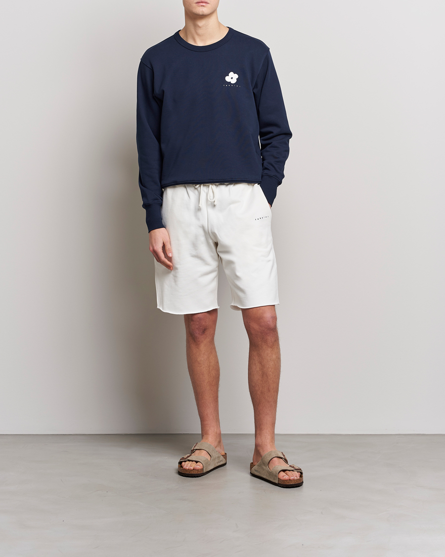 Homme | Shorts | Lardini | Cotton Embroidery Shorts White