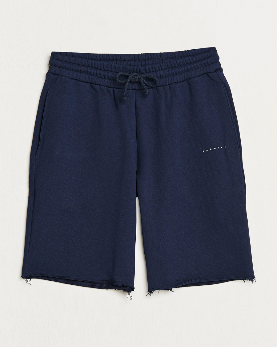Homme | Shorts | Lardini | Cotton Embroidery Shorts Navy