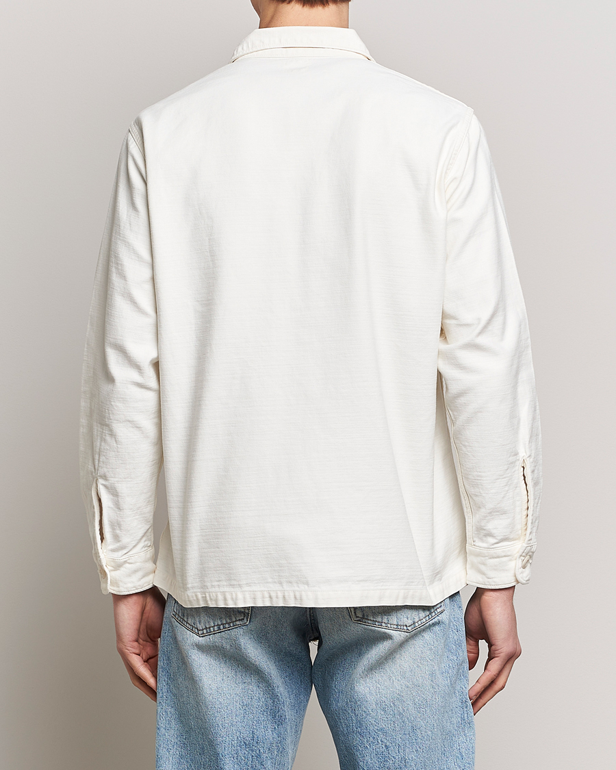 Homme | Chemises | orSlow | Cotton Sateen US Army Overshirt Ecru