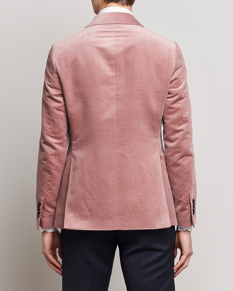 Homme | Blazers | Lardini | Summer Velvet Dinner Jacket Soft Pink