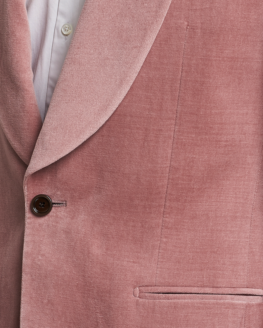 Homme | Blazers | Lardini | Summer Velvet Dinner Jacket Soft Pink