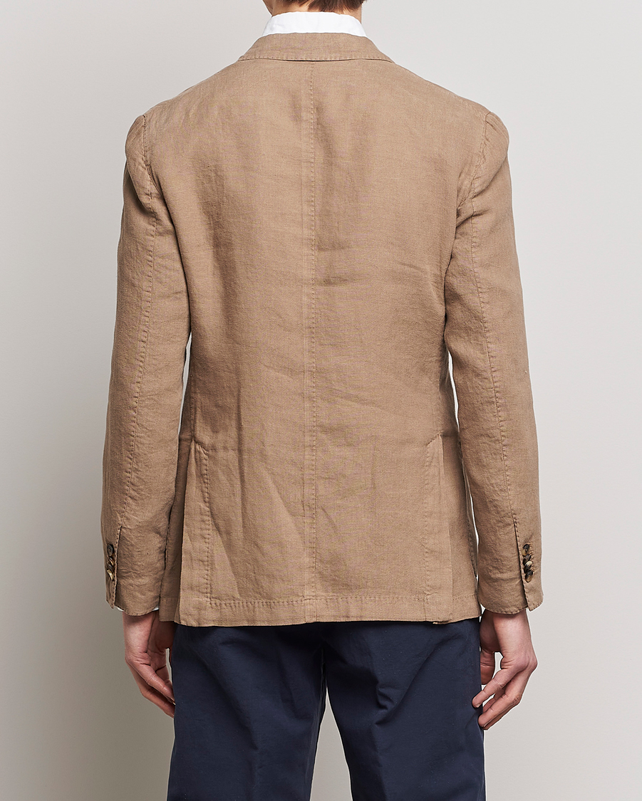 Homme | Blazers | Lardini | Patch Pocket Linen Blazer Beige