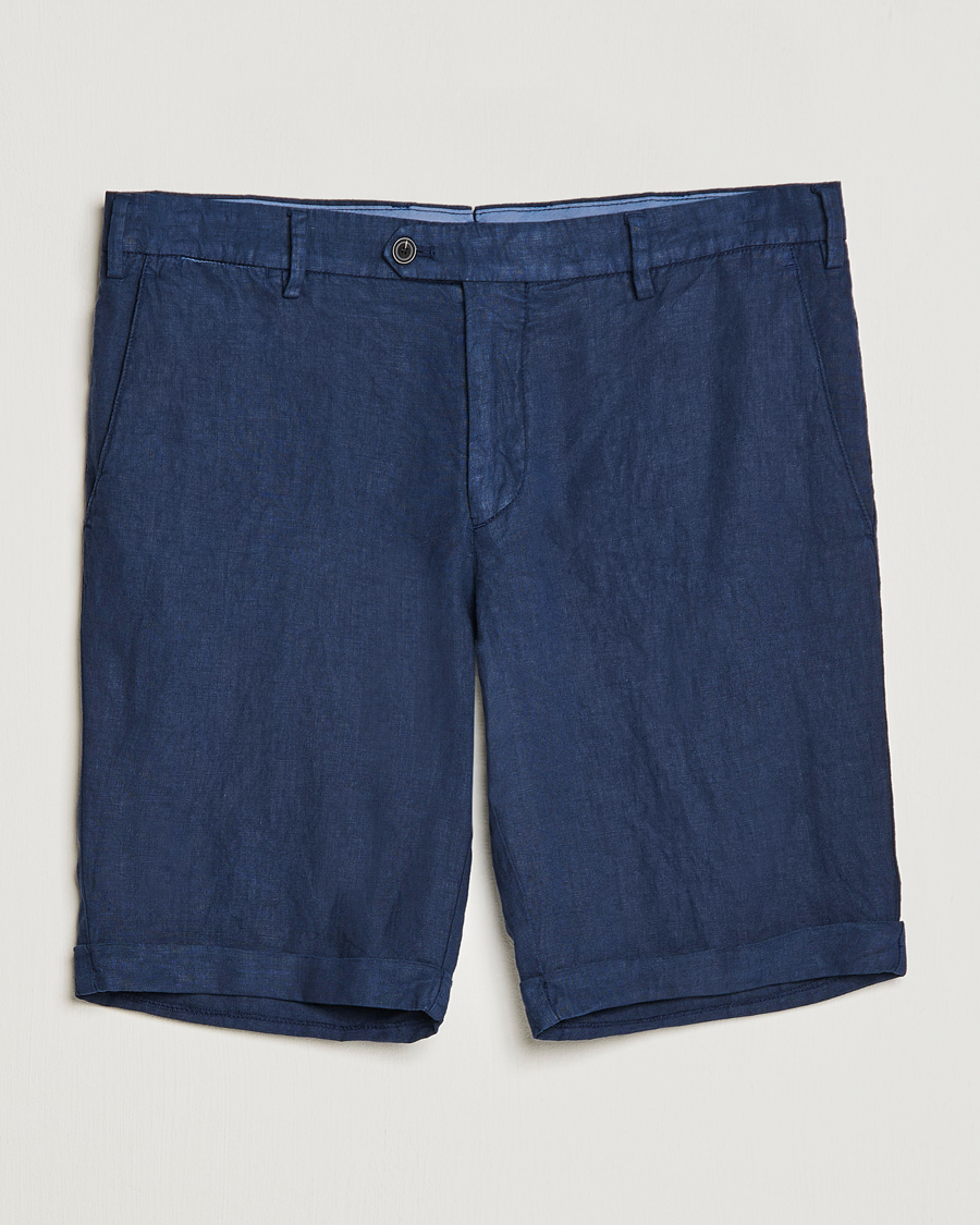 Homme | Shorts | Lardini | Linen Shorts Navy
