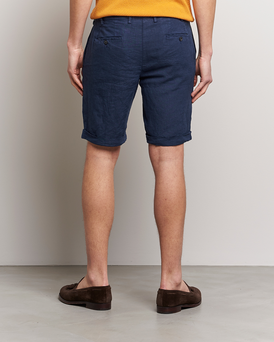 Homme | Shorts | Lardini | Linen Shorts Navy