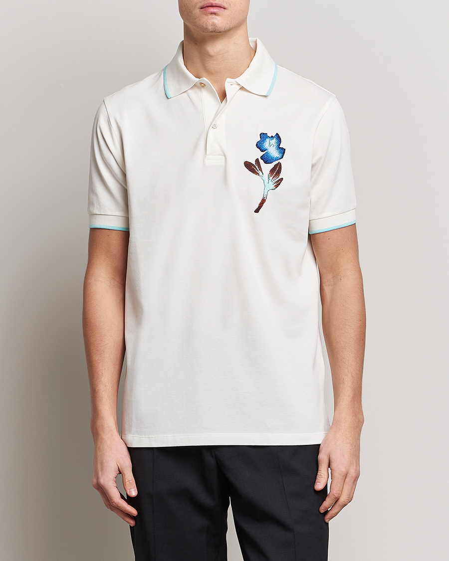 Homme | Polos | Paul Smith | Floral Polo White