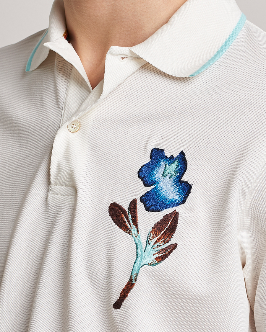 Homme | Polos | Paul Smith | Floral Polo White