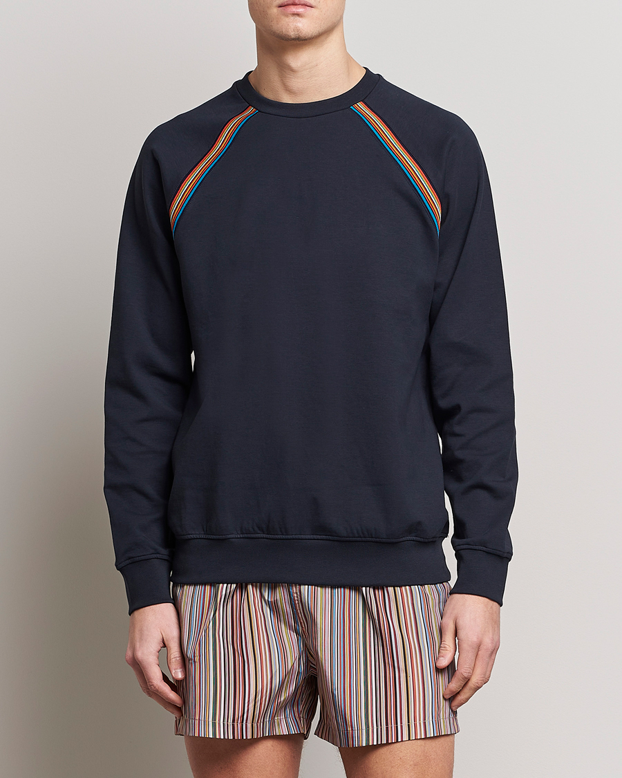 Homme | Pulls Et Tricots | Paul Smith | Raglan Cotton Sweatshirt Dark Navy
