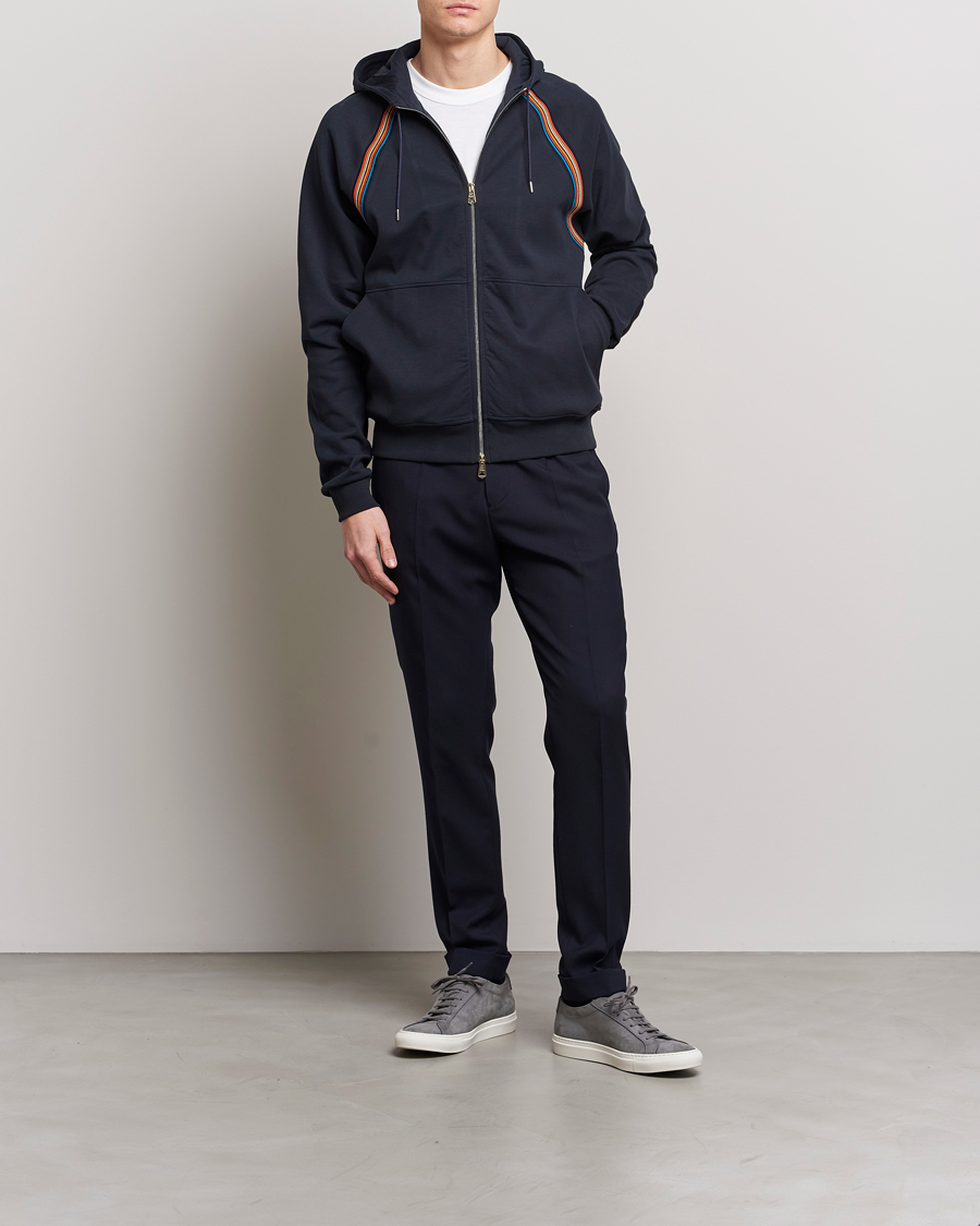 Homme | Pulls Et Tricots | Paul Smith | Hooded Cotton Sweatshirt Dark Navy