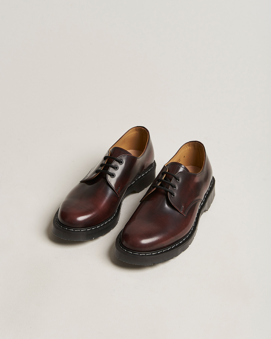 Homme | Derbies | Solovair | 3 Eye Gibson Shoe Burgundy Shine