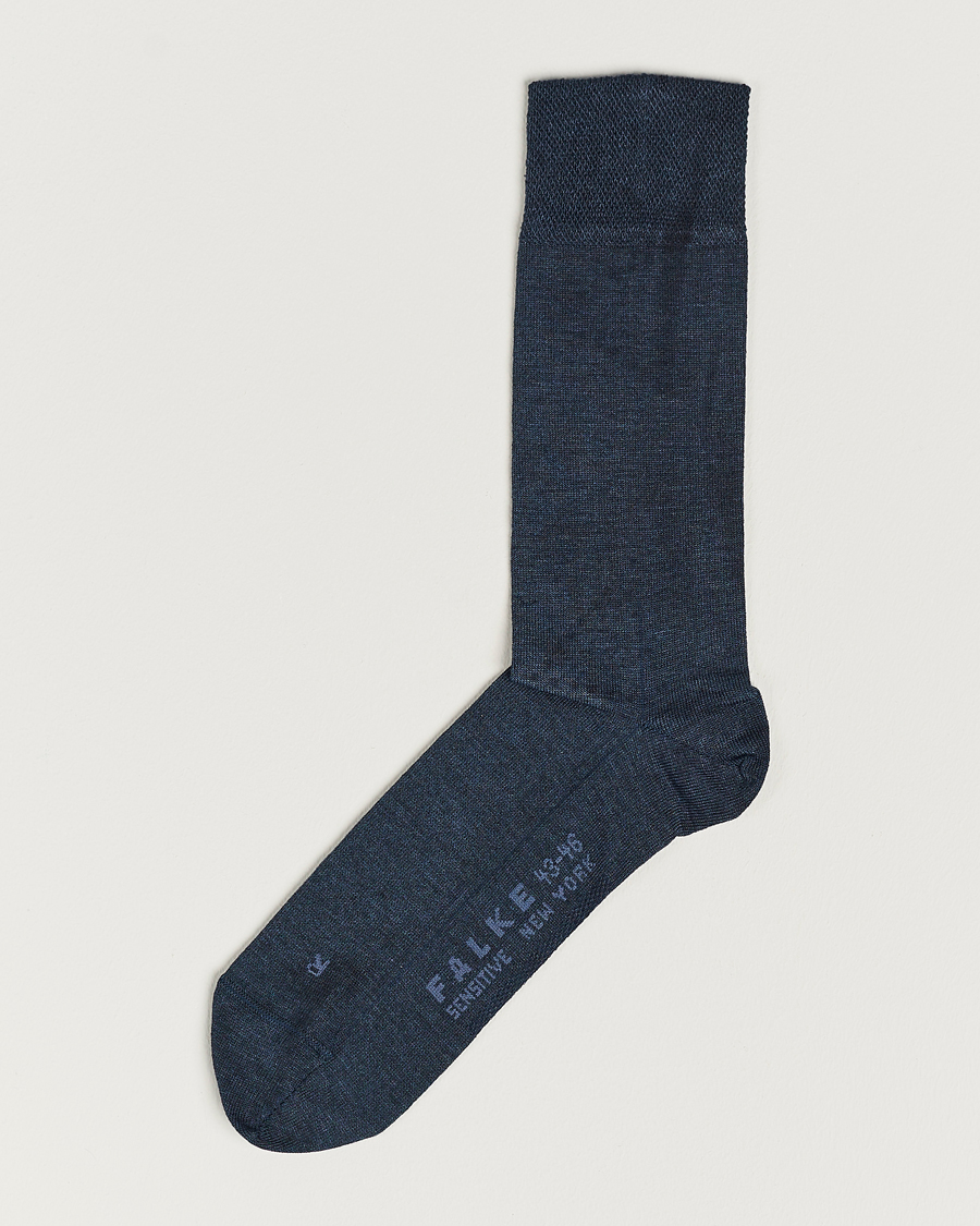 Homme | Sous-Vêtements Et Chaussettes | Falke | Sensitive New York Lyocell Socks Navy Melange