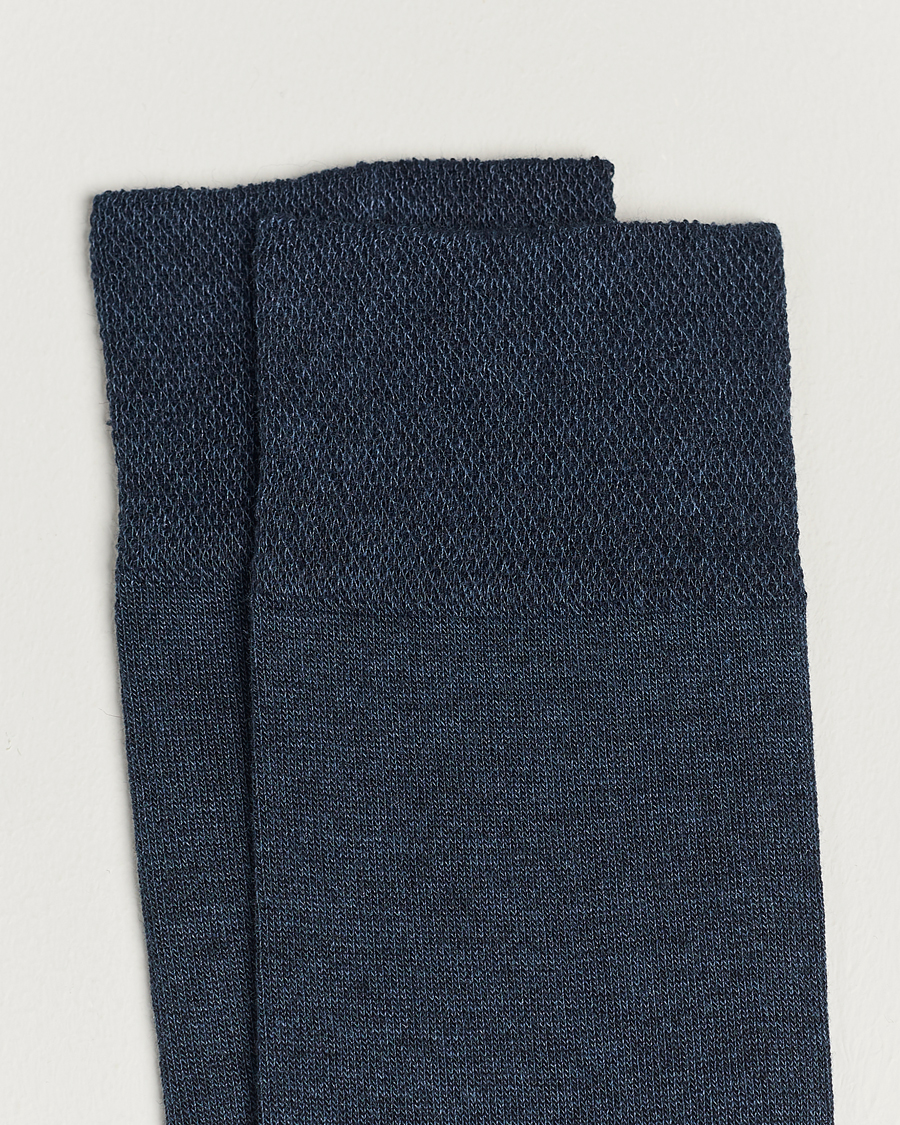 Homme | Sous-Vêtements Et Chaussettes | Falke | Sensitive New York Lyocell Socks Navy Melange