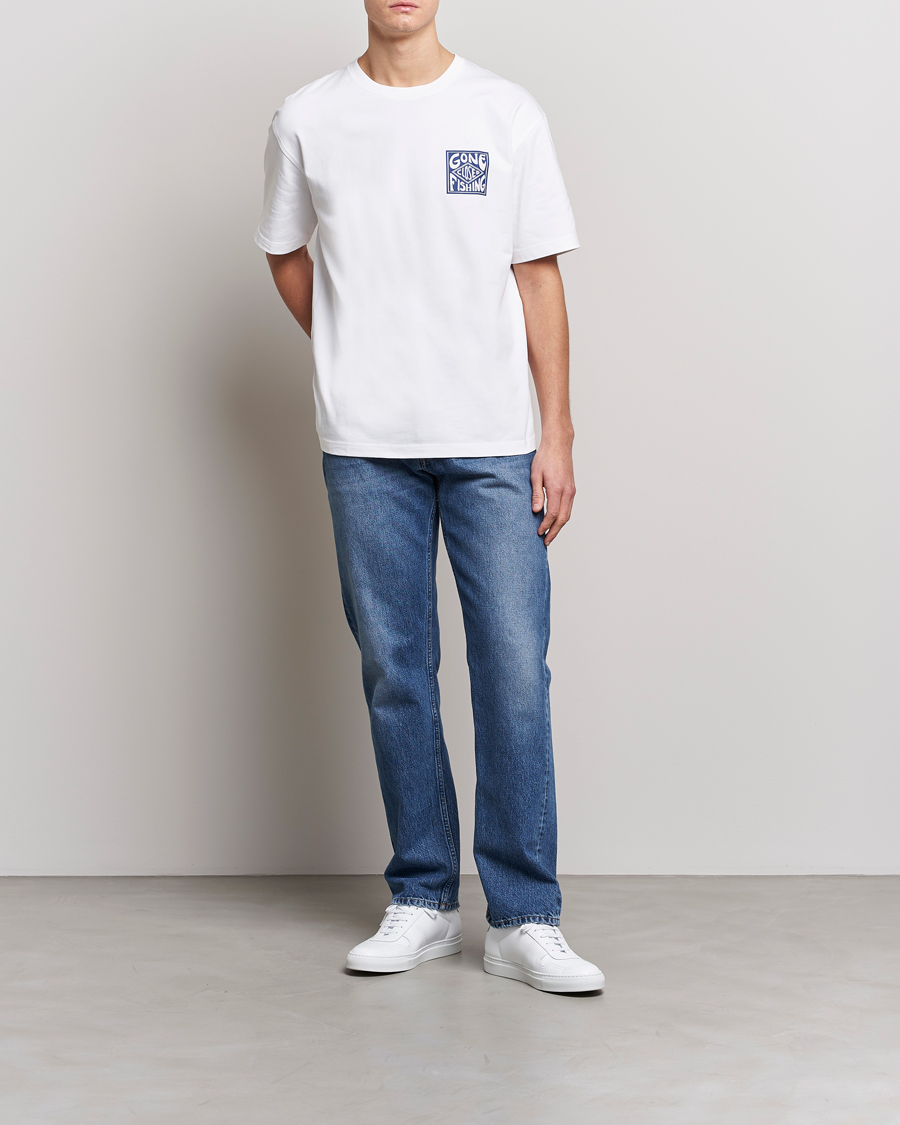Homme | T-shirts | Samsøe Samsøe | Samsøe & Samsøe Gone Fishing T-Shirt White