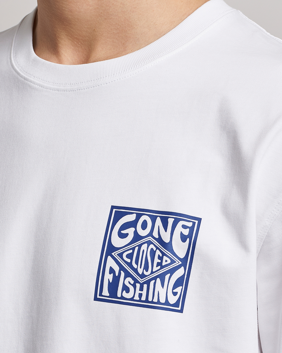 Homme | T-shirts | Samsøe Samsøe | Samsøe & Samsøe Gone Fishing T-Shirt White
