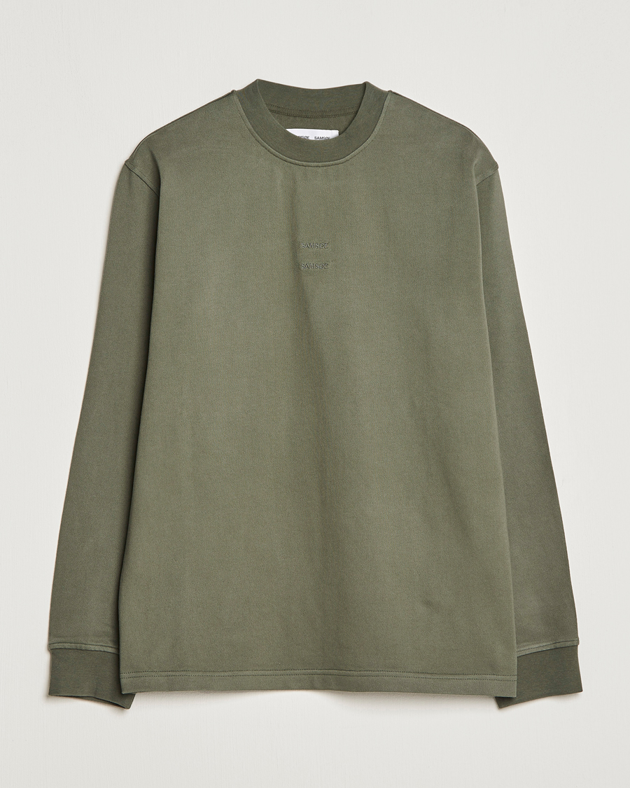 Homme | T-shirts | Samsøe Samsøe | Samsøe & Samsøe Samer Long Sleeve T-Shirt Beetle