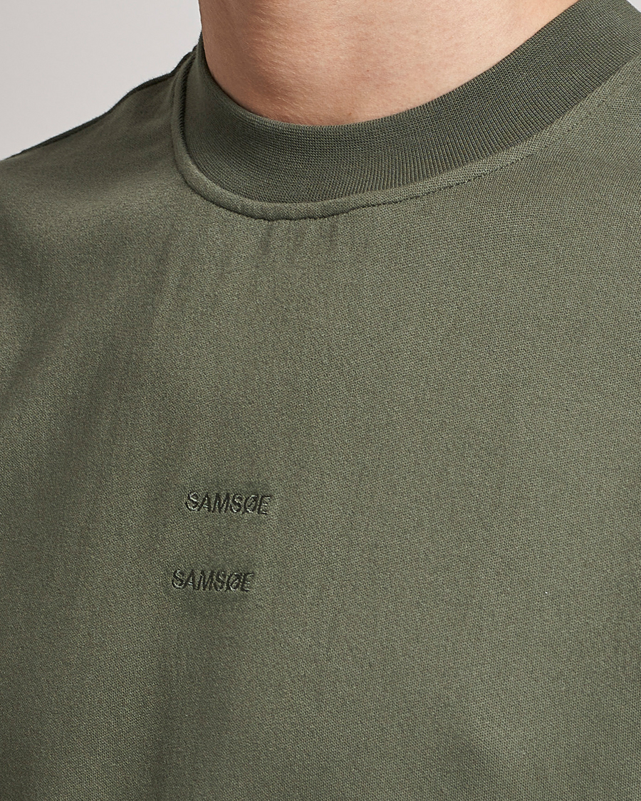 Homme | T-shirts | Samsøe Samsøe | Samsøe & Samsøe Samer Long Sleeve T-Shirt Beetle