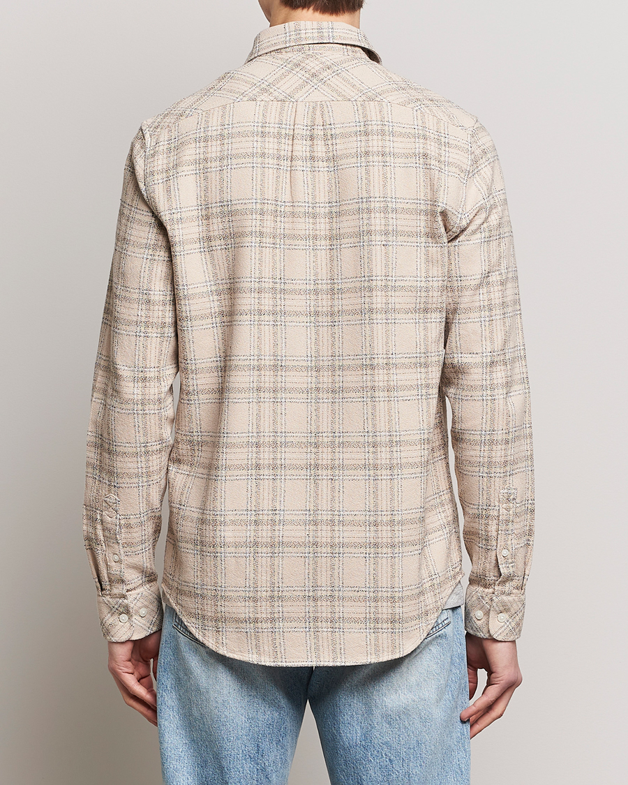 Homme | Chemises | Samsøe Samsøe | Samsøe & Samsøe Liam Organic Cotton Overshirt Oatmeal Check
