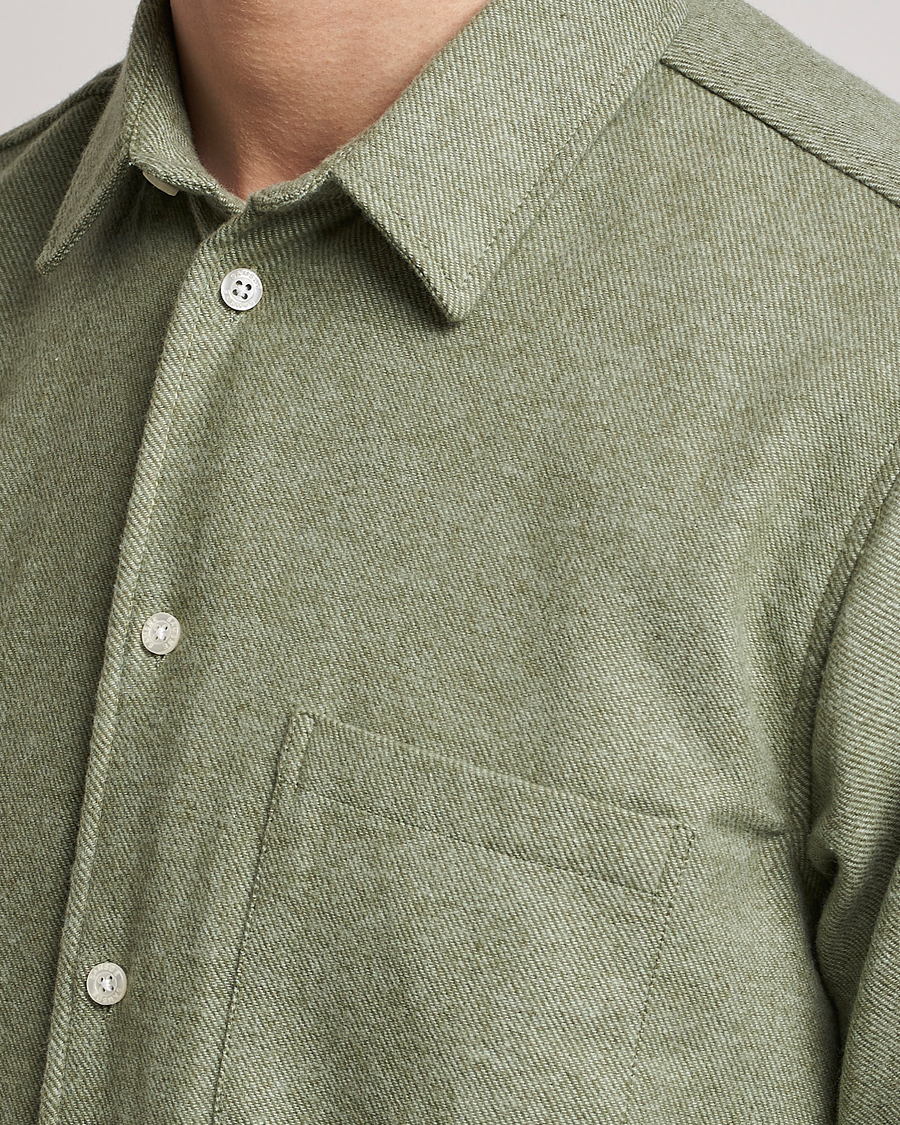 Homme | Chemises | Samsøe Samsøe | Samsøe & Samsøe Liam Organic Cotton Shirt Basil Melange