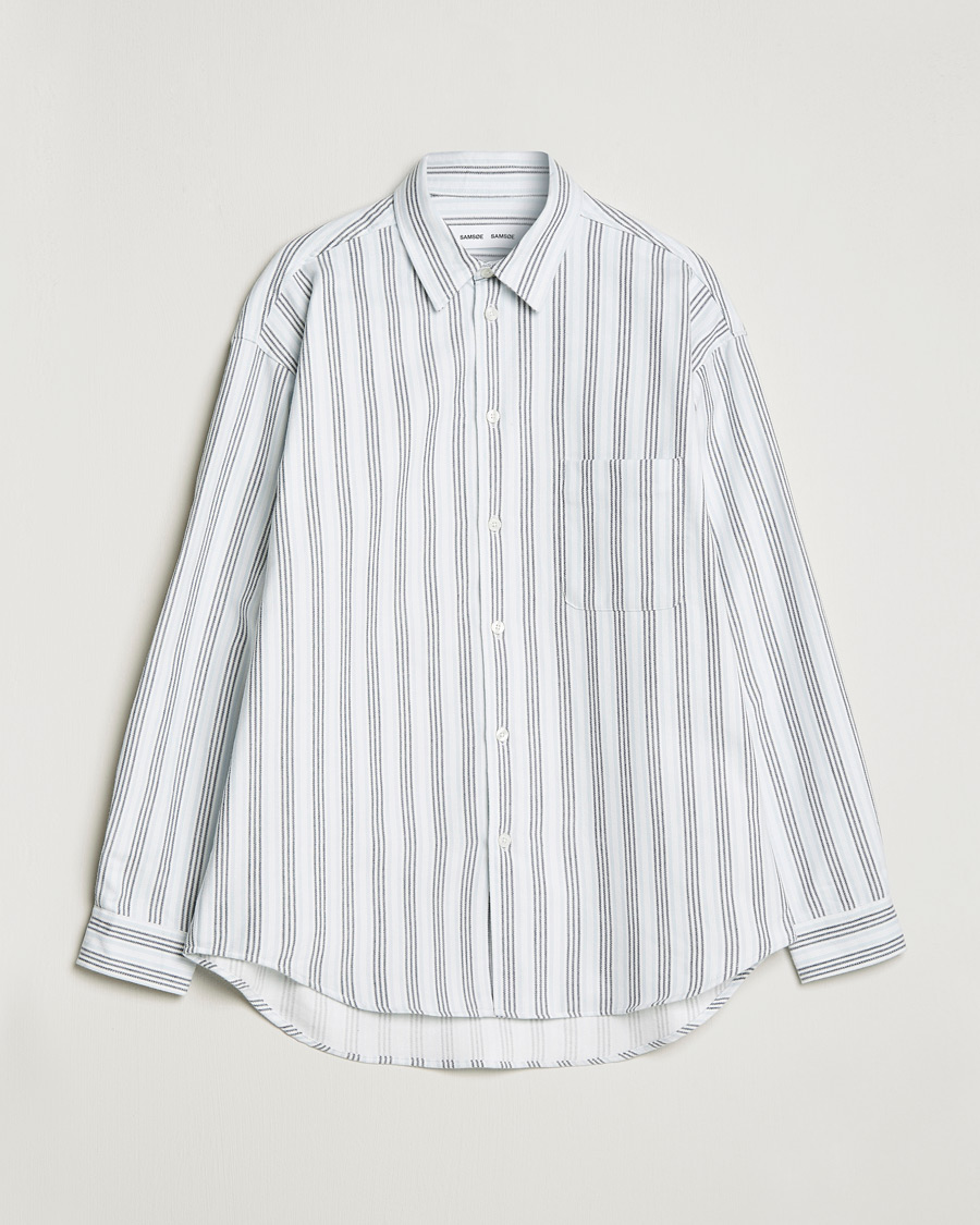 Homme | Chemises | Samsøe Samsøe | Samsøe & Samsøe Luan Cotton Shirt Salute Stripe