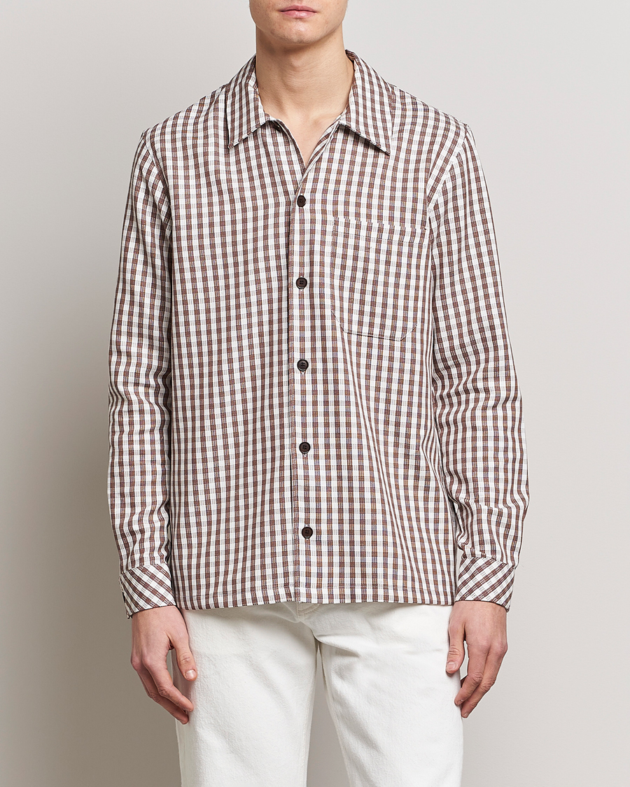 Homme | Chemises | Samsøe Samsøe | Samsøe & Samsøe Taka Cotton Lyocell Overshirt Dark Earth