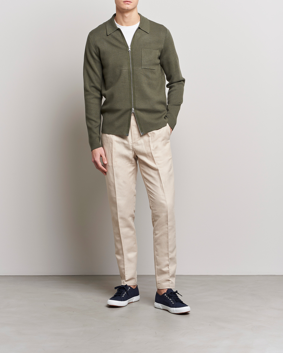 Homme | Pantalons | Samsøe Samsøe | Samsøe & Samsøe Smithy Linen Cotton Trousers Oatmeal