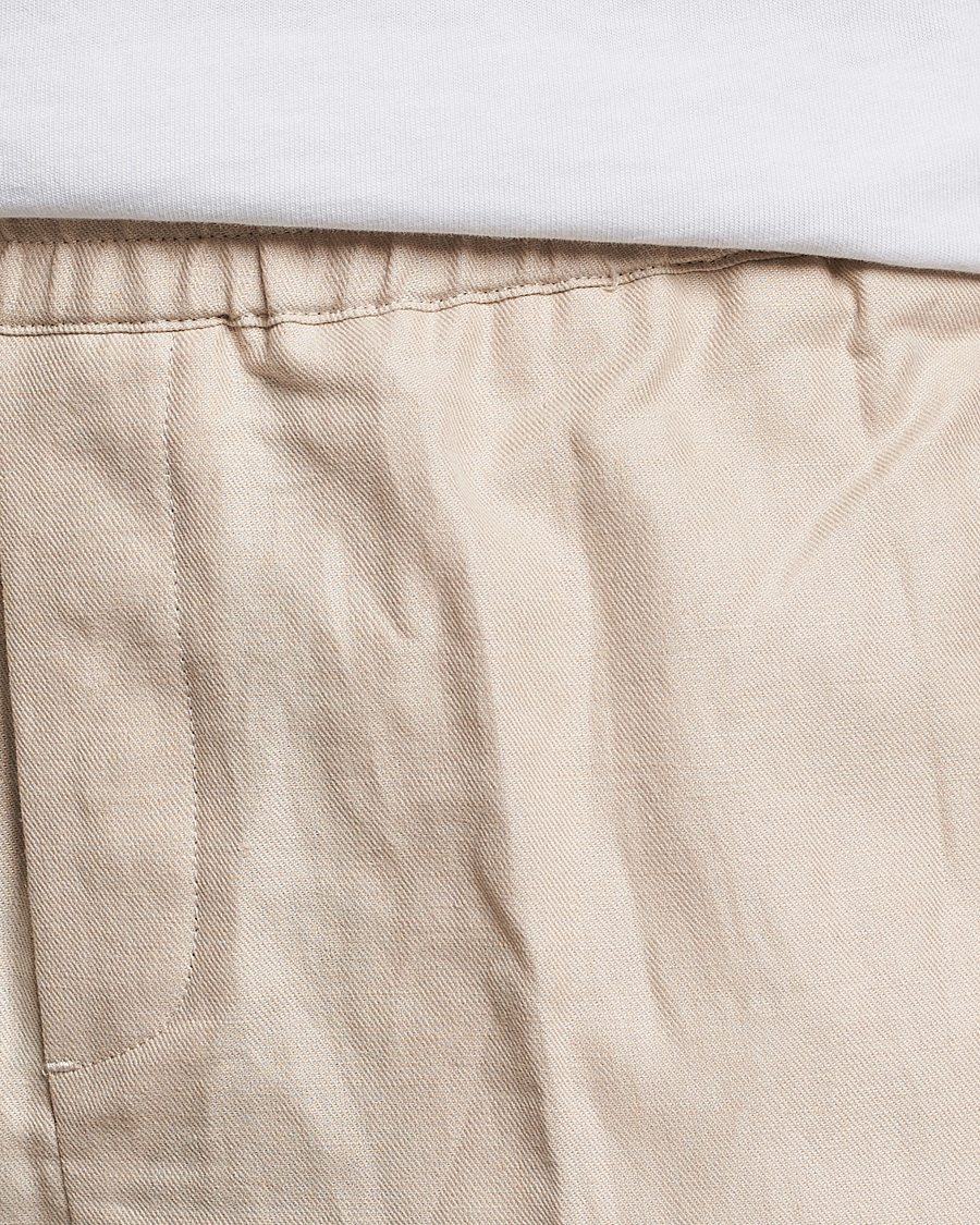 Homme | Pantalons | Samsøe Samsøe | Samsøe & Samsøe Smithy Linen Cotton Trousers Oatmeal
