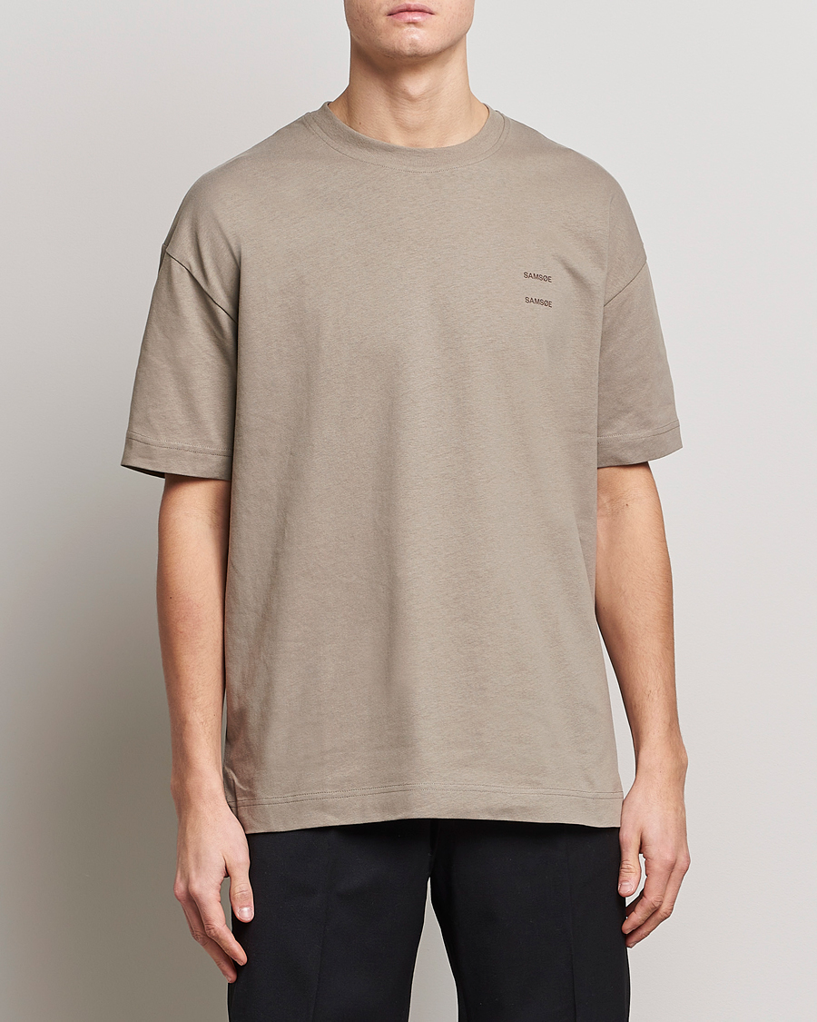Homme | T-shirts | Samsøe Samsøe | Samsøe & Samsøe Joel Organic Cotton T-Shirt Brindle