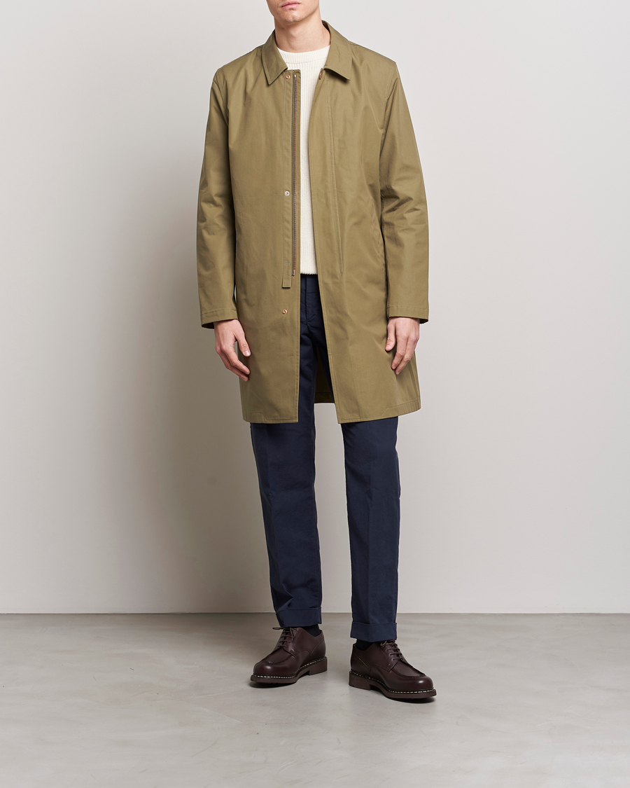 Homme | Manteaux Et Vestes | Private White V.C. | Unlined Cotton Ventile Mac Coat 3.0 Sage