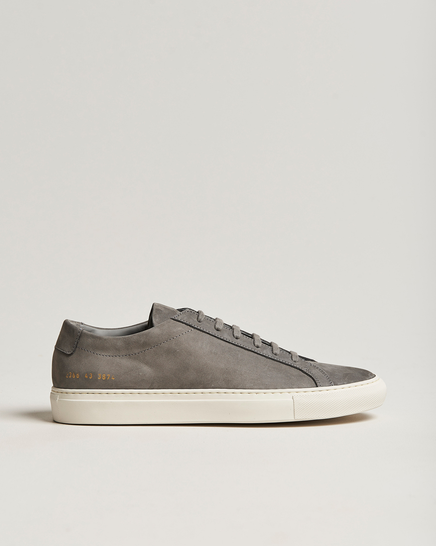 Homme | Common Projects Original Achilles Nubuck Sneaker Warm Grey | Common Projects | Original Achilles Nubuck Sneaker Warm Grey